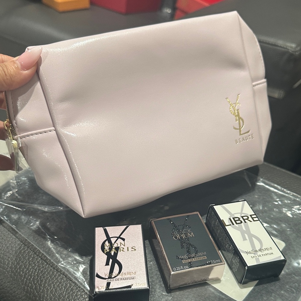 Yves Saint Laurent Pink Cosmetic Bag